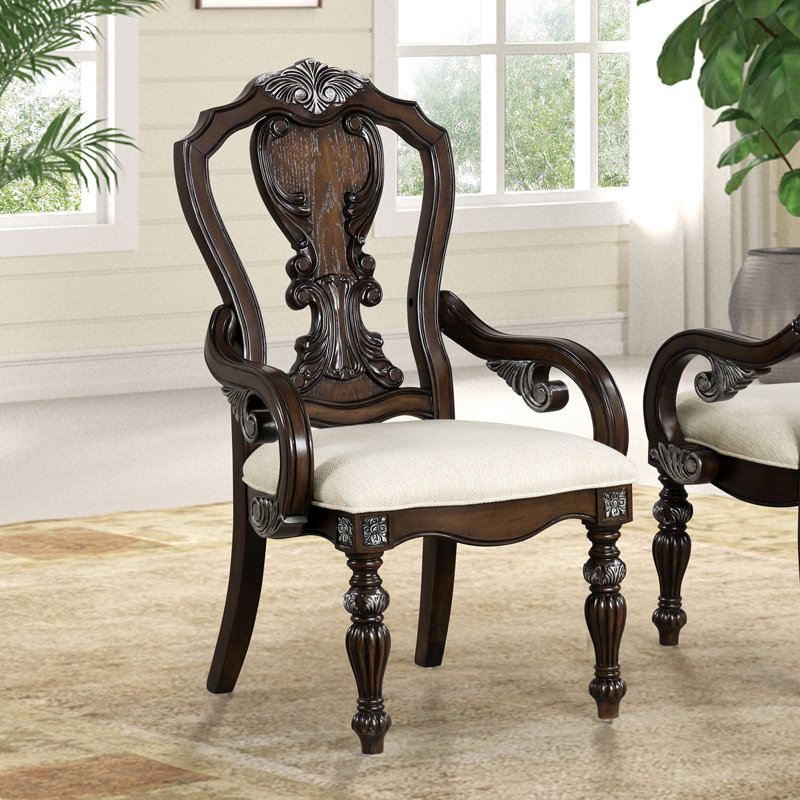 Chaise avec accoudoirs traditionnels l 25,4 po (2 / RTC), brun foncé