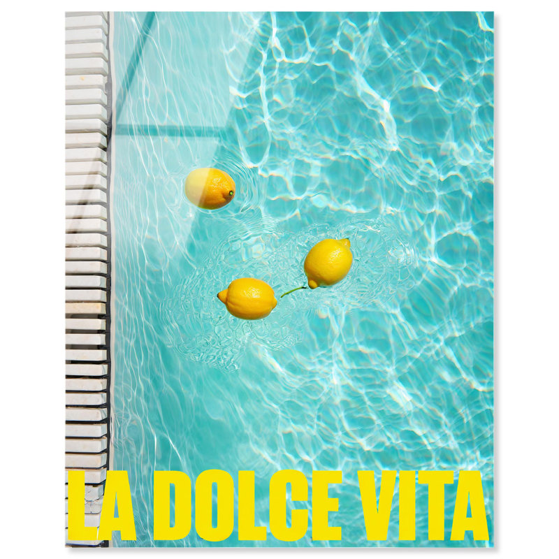 «Poolside Zest», reproduction d'art sur toile par Art Remedy, H 20 po x l 16 po