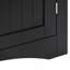 Armoire de buffet, armoire de coin, armoire de coin de plancher de salle de bain avec portes et tablettes, cuisine, salon, armoire de rangement autoportante pour salle de bain