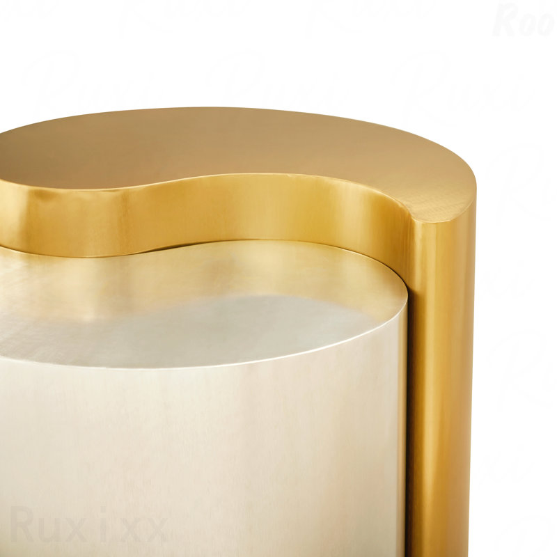 Table basse Modern Contemporary, Or / Argent
