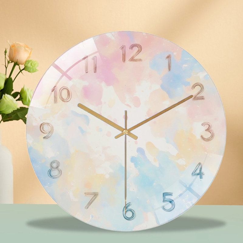 Horloge murale pastel 12 po