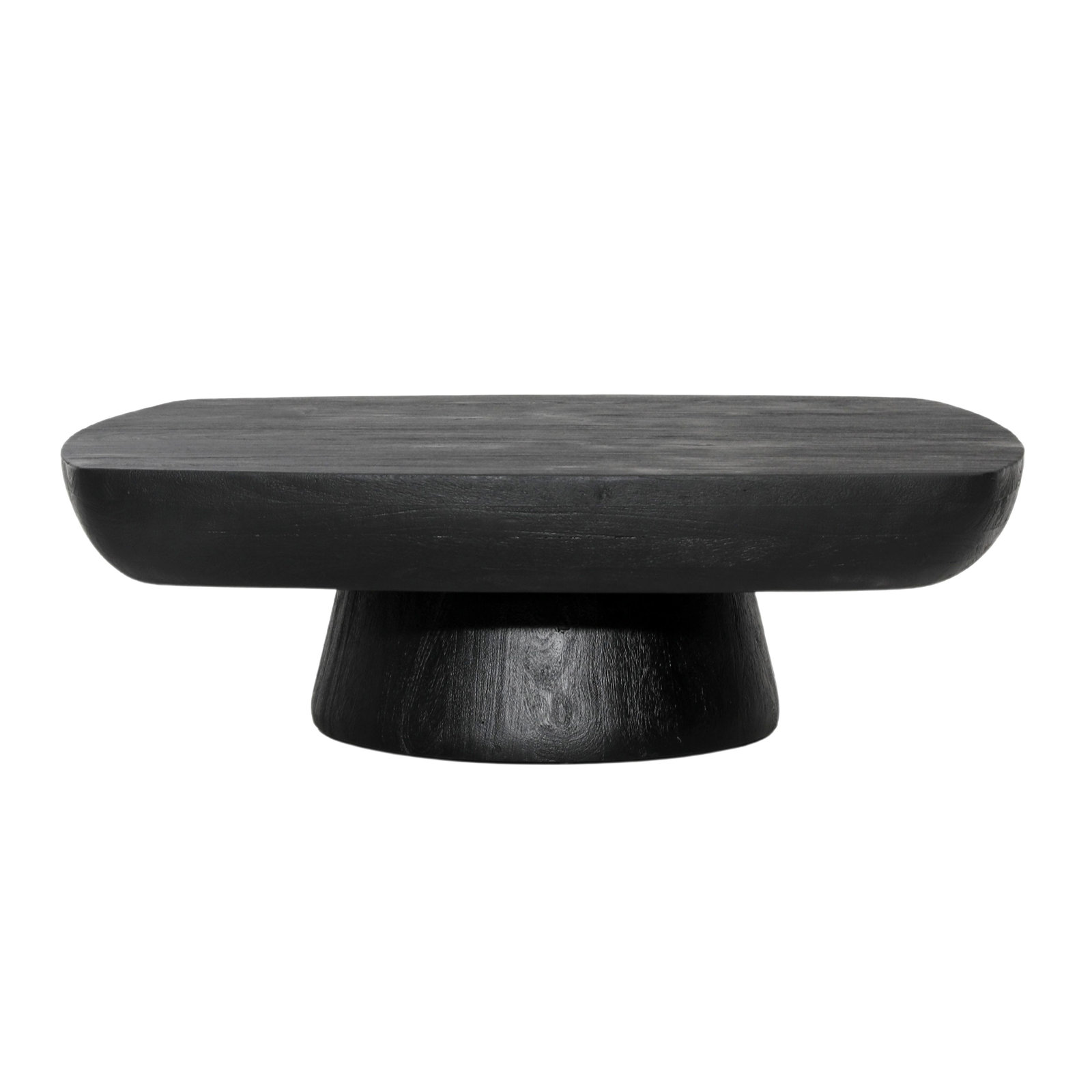 Gerdie Solid Wood Single Coffee Table, Black