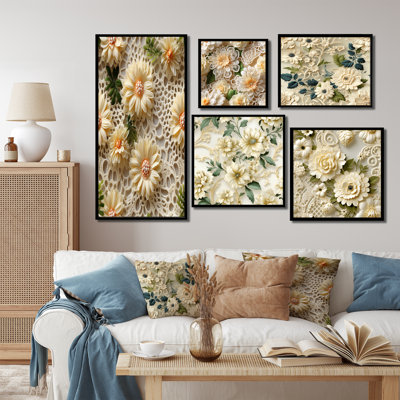 Cormac - Floral Wall Art Prints Set Of 5