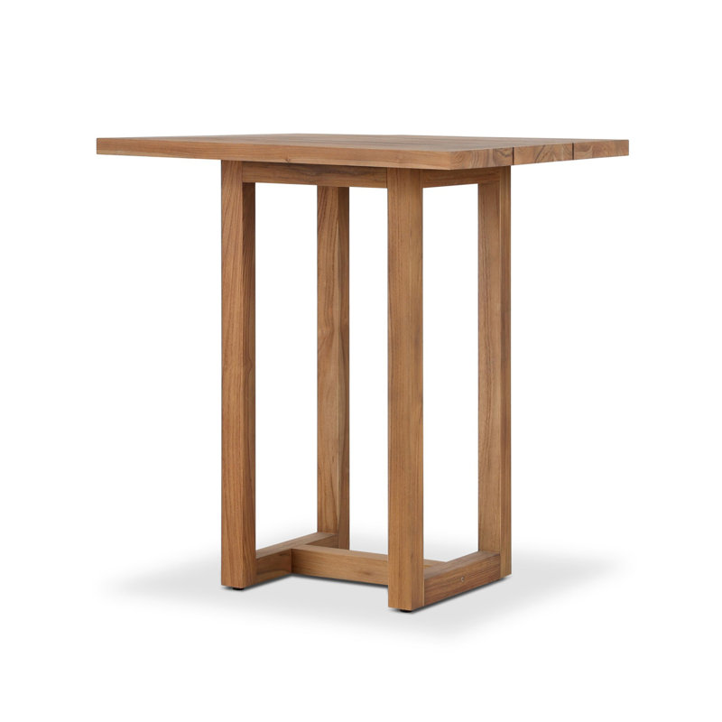 Stapleton Outdoor Square Teak Bar Table