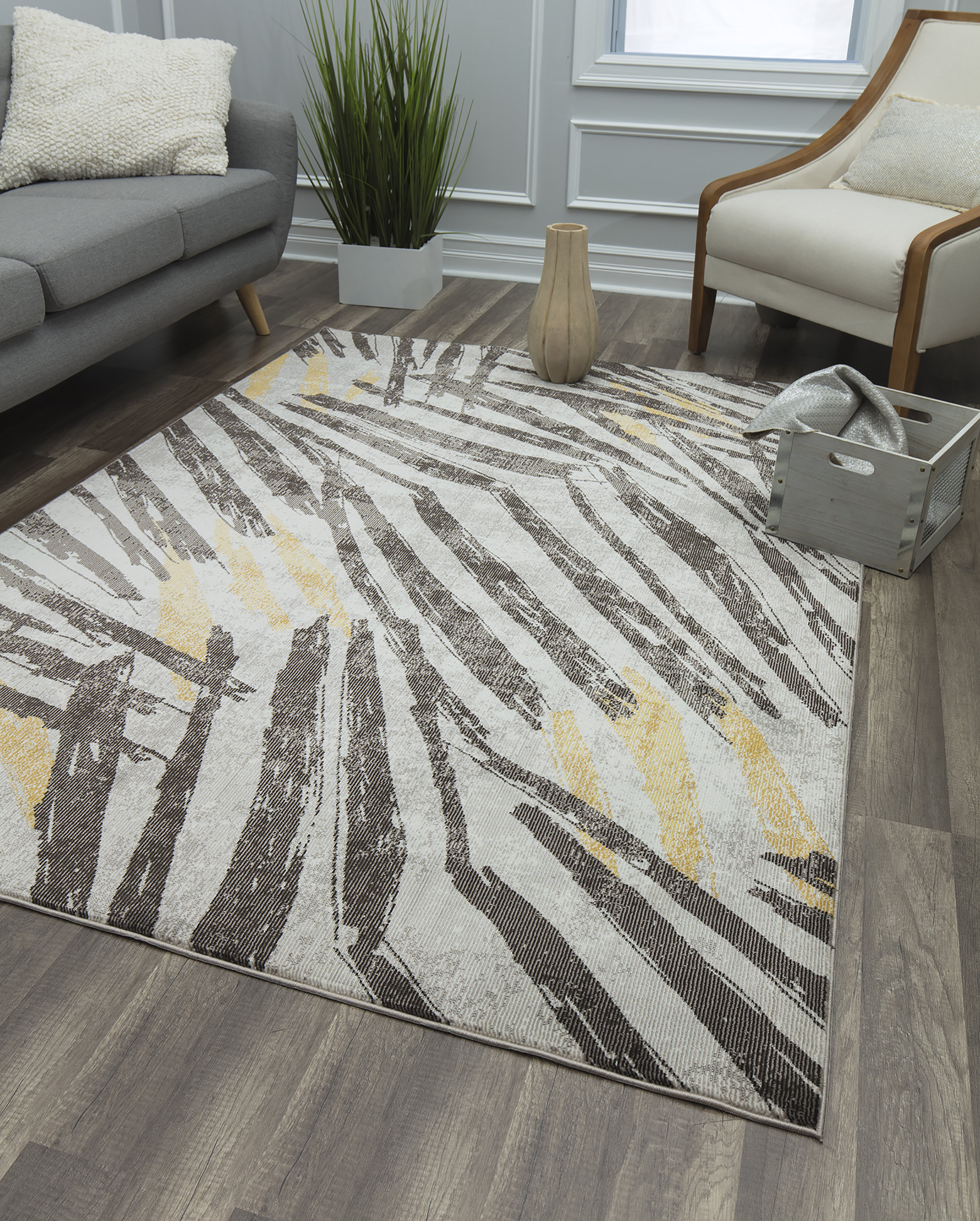 Lush Rugs Rugs America Lush Animal Print Gray/Brown Area Rug | Wayfair