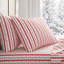 Ensemble de draps en coton percale rouge Martha Stewart-116668763-115629657