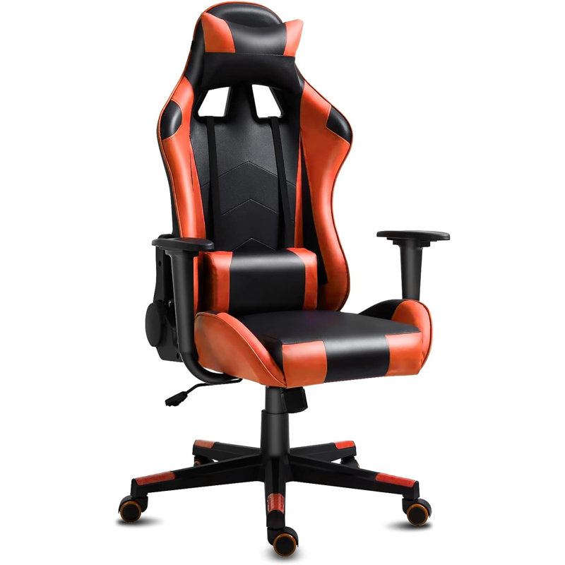 High-Back PC & Racing, Noir / orange