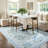 Kaldi Floral Washable Area Rug Non-Slip Stain Resistant Low-Pile Boho Large Indoor Throw Carpet-347754205