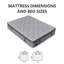 Matelas hybride ferme de 14 po avec mousse viscoélastique imprégnée de gel Hasegawa-601274558