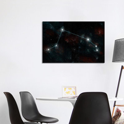The Constellation Aries the Ram 1 Piece Wrapped Canvas Wall Art