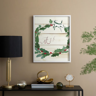 «Christmas Holiday», art encadré DCC-XXVI, bois massif