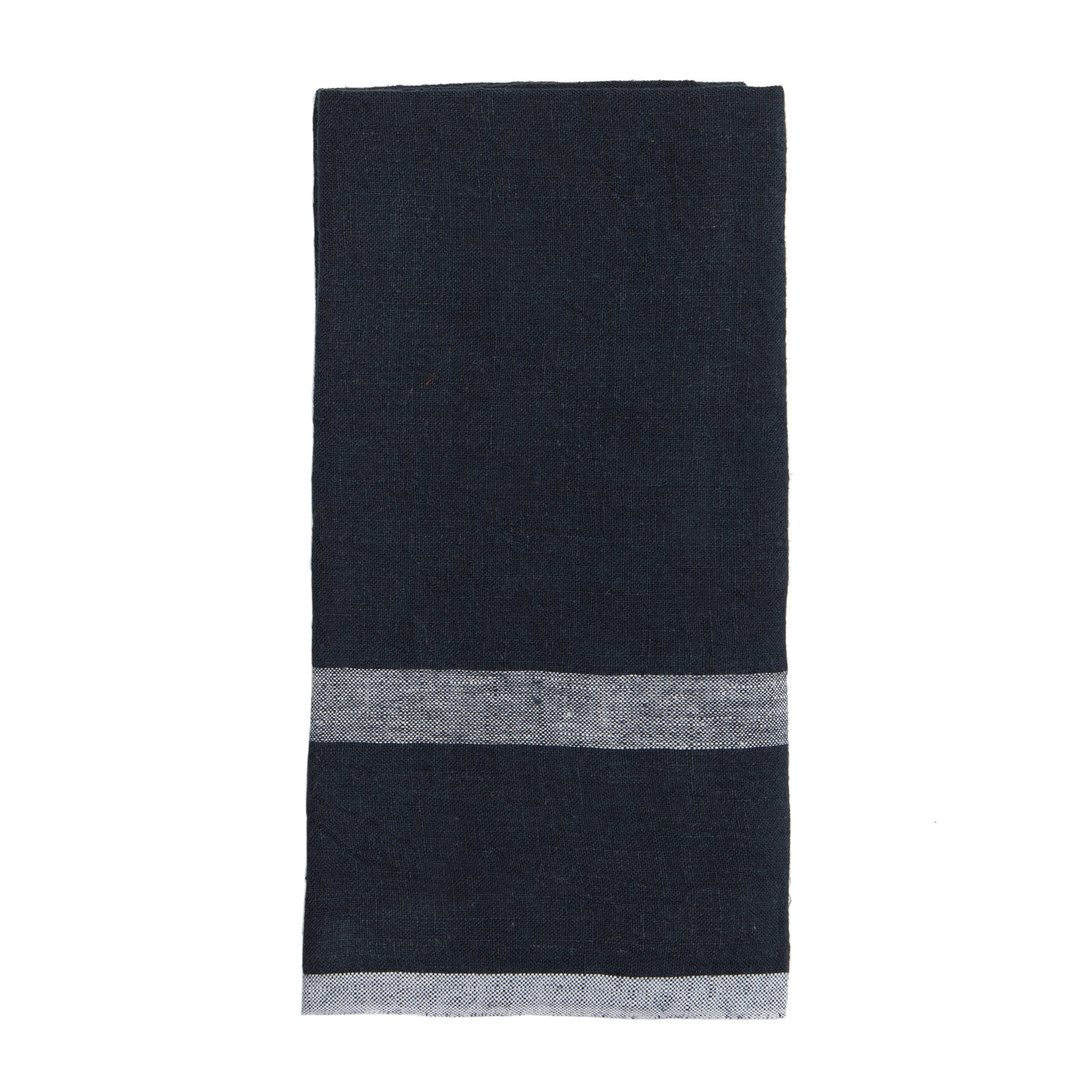 Stripe Tea Towel Kitchen Towel, Indigo/White