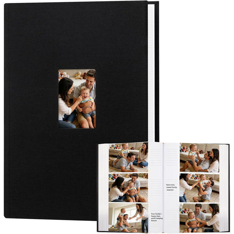 450 Pockets Photo Album 4x6 with Writing Space