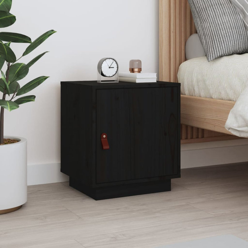 Julea Bedside Table, Black
