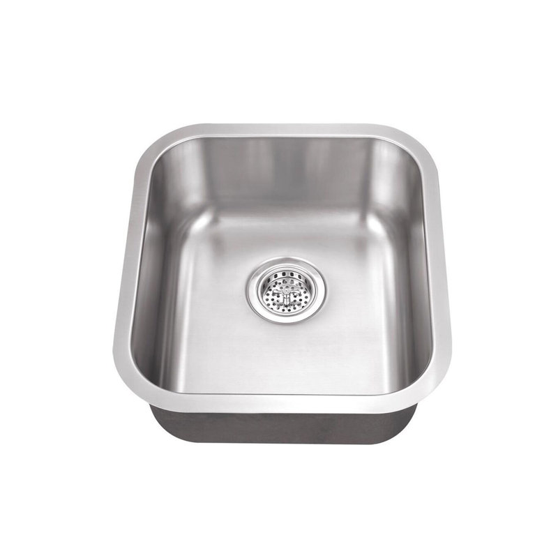 Lavabo de bar encastré 16,1" x 18" avec robinet