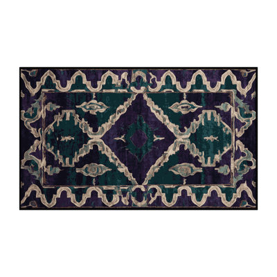 Machine Washable Grey Area Rug
