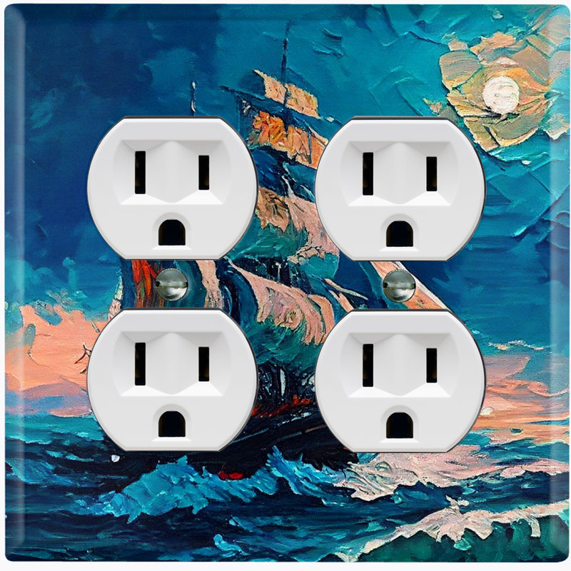 2 - Gang Duplex Outlet Standard Wall Plate