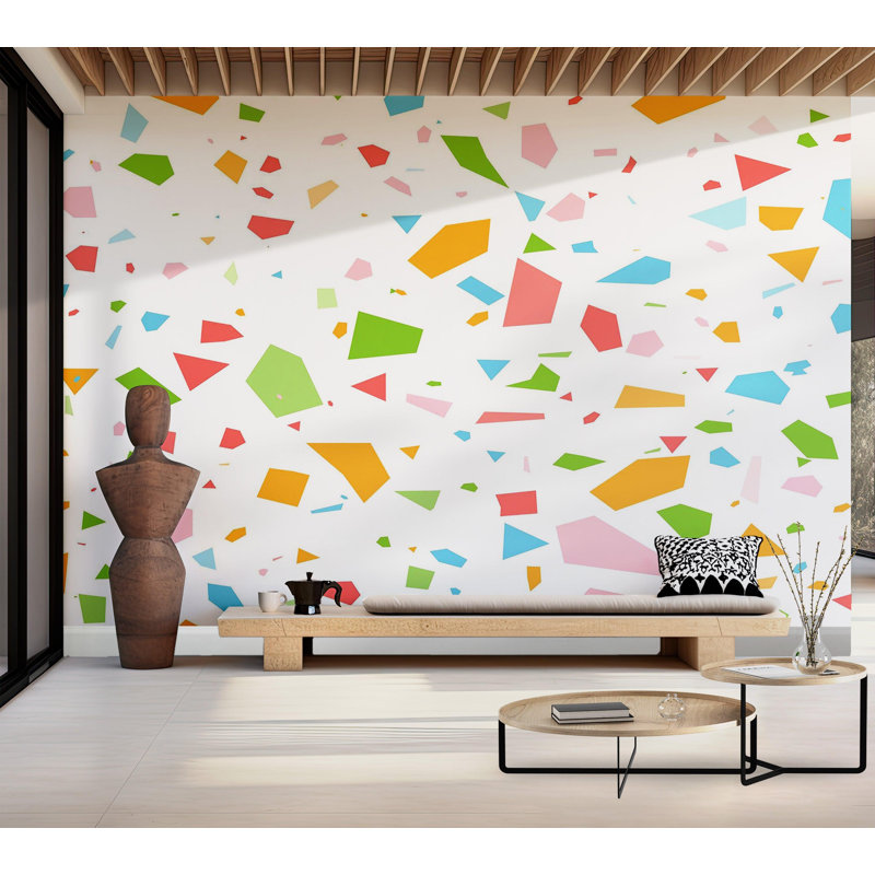 Premium Wallpaper Wall Mural - Colourful Confetti, 120" L x 180" W