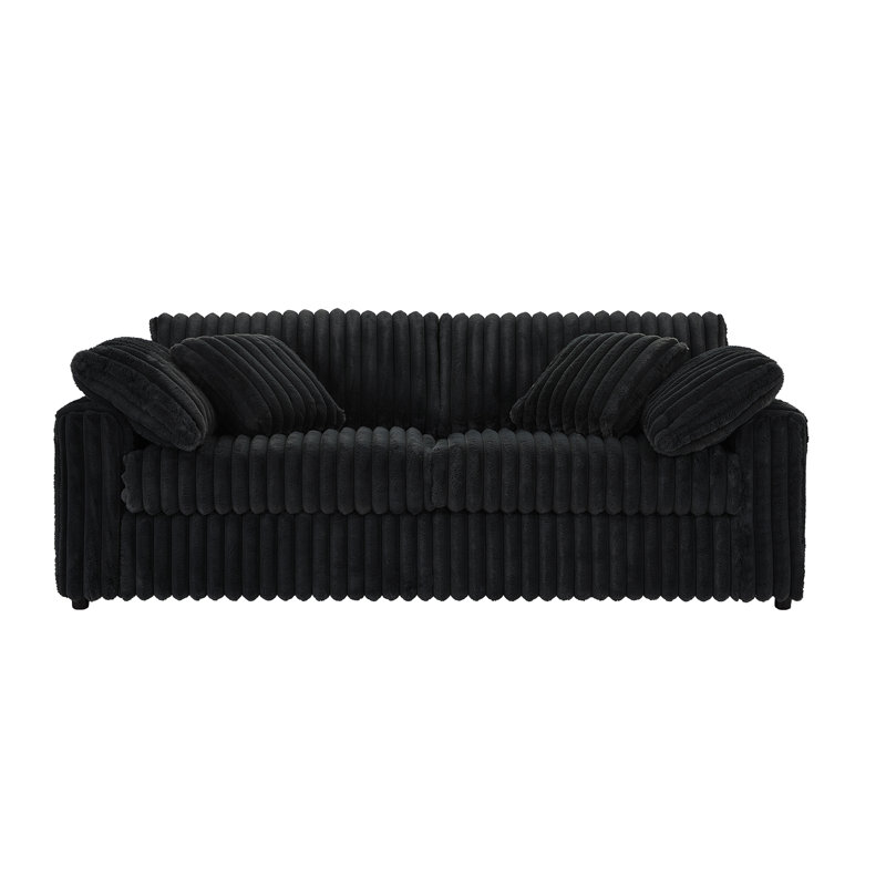  24550 Upholstered Sofa, Mondo Black