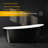 Deep Freestanding Acrylic Bathtub with Chrome Drain, Ergonomic Shape Tub for Bathroom