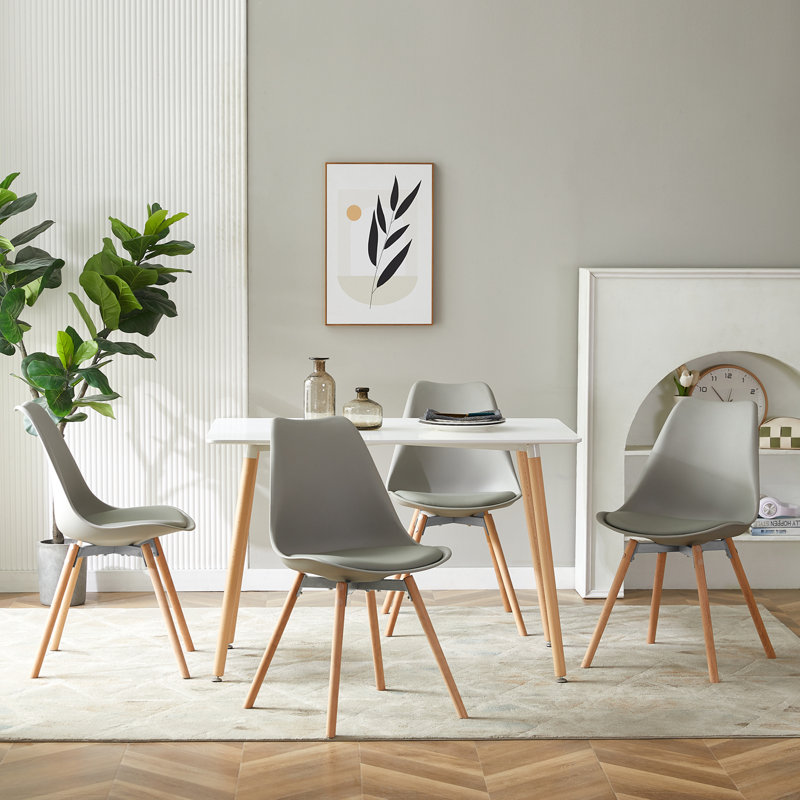 Wendell 4 - Person Dining Set, Grey