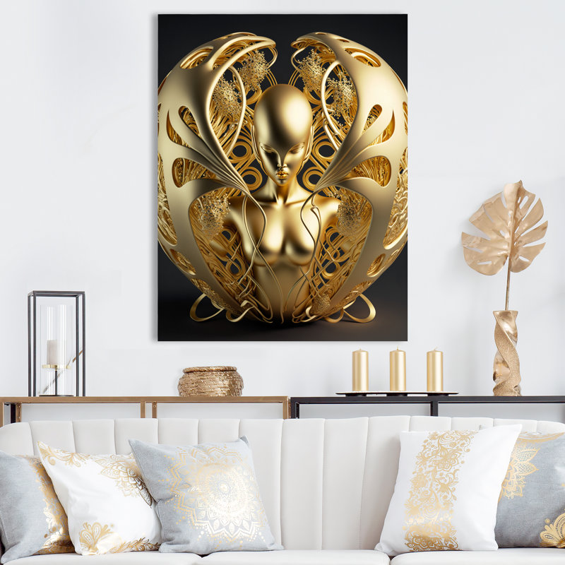 Abstract Wall Decor on Metal, 40" H x 30" W x 1" D