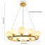 9 - Light Brushed Gold Pendant