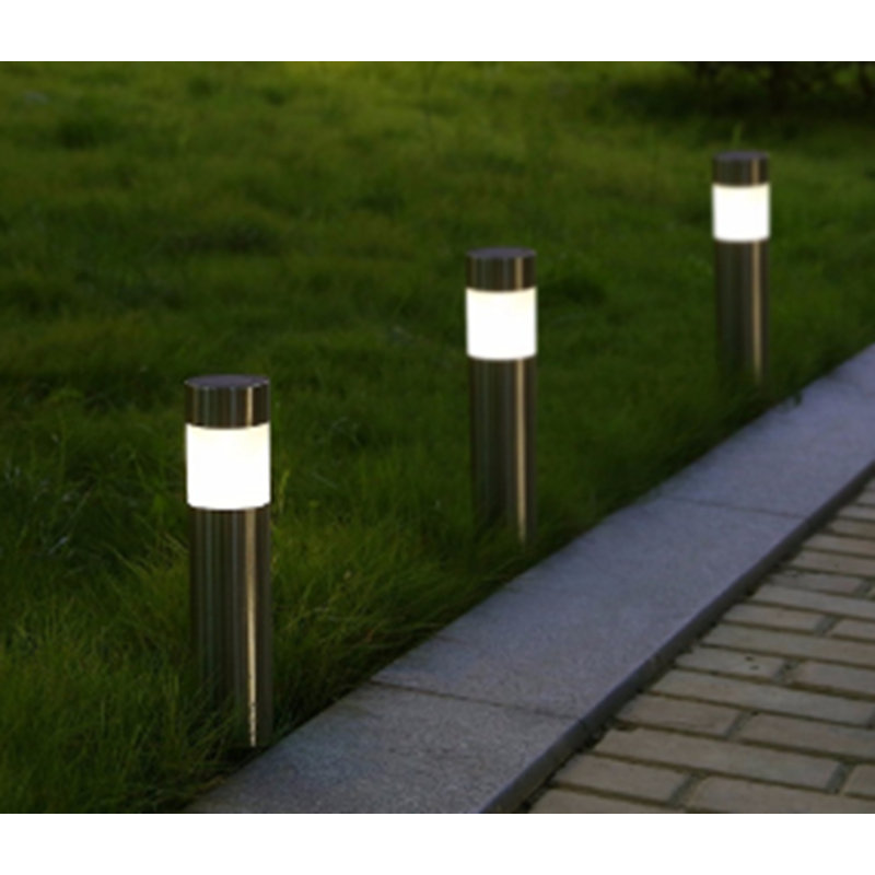Silver Solar Powered Pathway Light