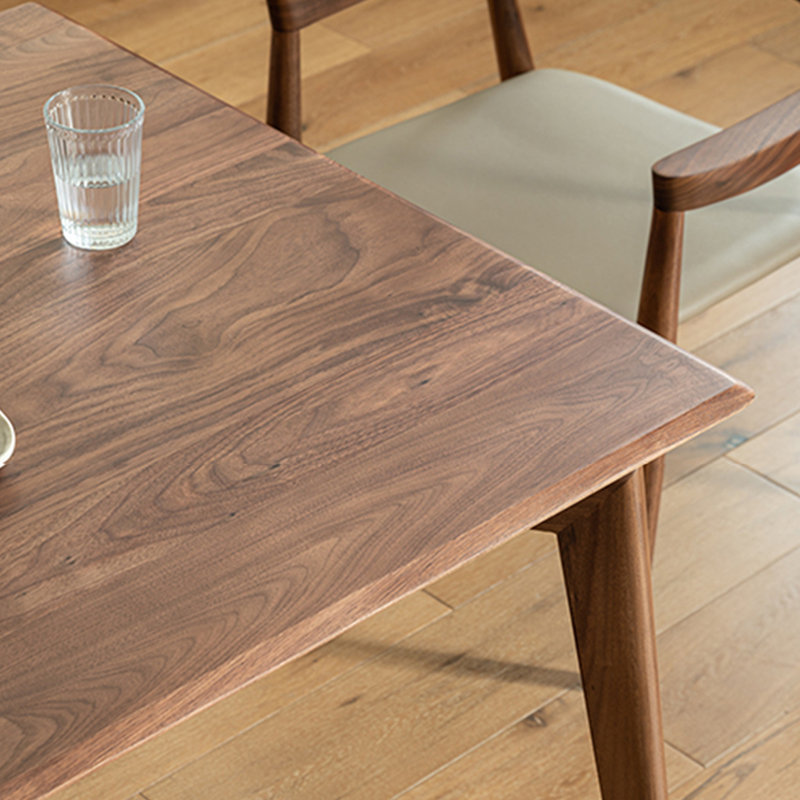 Walnut Solid Wood Dining Table, 33.46" W x 70.86" L