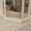 Vitrine de coin lumineuse - Vitrine élégante en verre avec tablettes réglables et éclairage intégré pour le rangement du salon et du bar-144238467