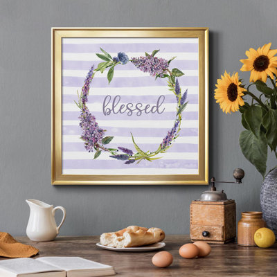 Lavender Blessed - cadre photo, art textuel sur toile
