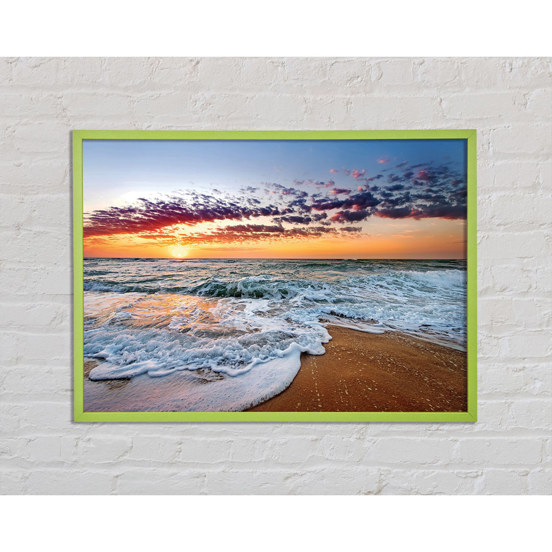 Artique Ocean Sunset Swell - Einzelner Bilderrahmen Kunstdrucke