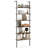 6-tier Ladder Shelf 72 Inches Industrial Wall Mounted Bookshelf-1828496360