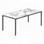 Ensemble de tables basses 3 pièces avec stratifié aspect marbre blanc et structure en métal noir-1626720255-1626720193