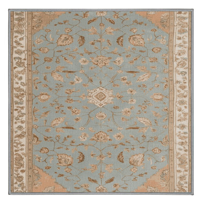 Tapis gris Afyon lavable à la machine