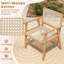 Solid Wood Outdoor Dining Armchair