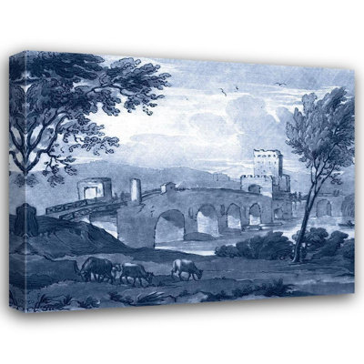 «Red Barrel Studio® Lorrain, Claude», reproduction d'art sur toile tendue: Toile pastorale III