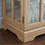 Vitrine de rangement pour objets de collection et livres, fabrication en panneau de fibres à densité moyenne et en verre, tablettes réglables avec éclairage à DEL intégré, 30,31 po x 15,75 po x 32,09 po-129372678-129372677