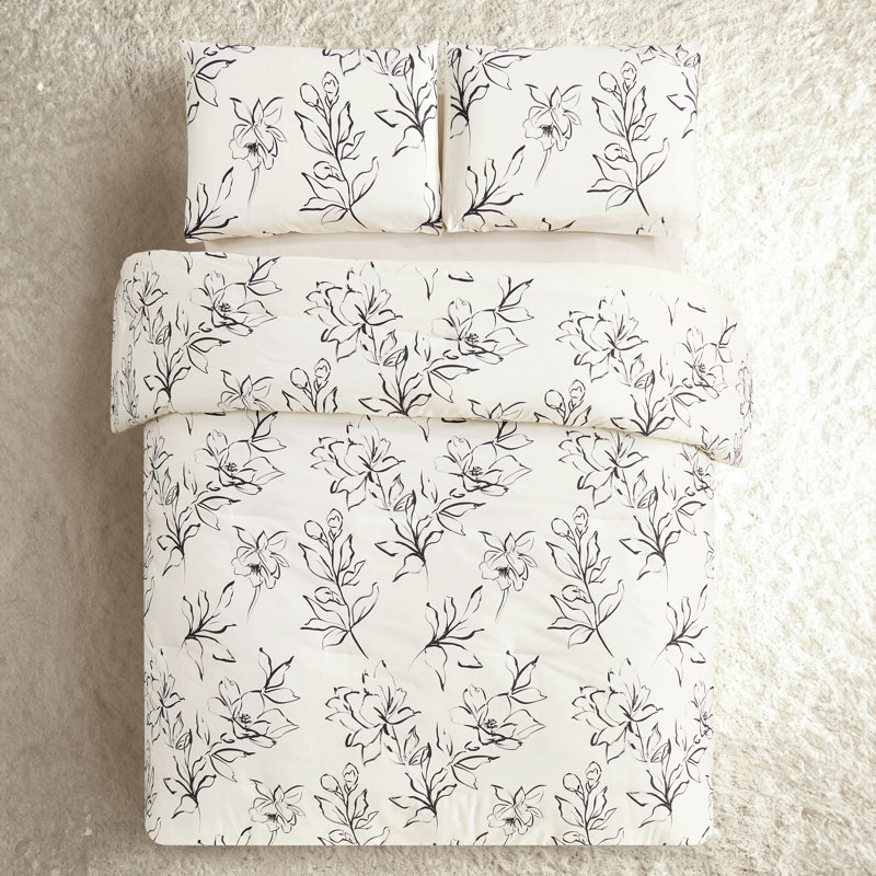 Ensemble d'édredon en coton Dee Ocleppo, Édredon pour très grand lit + 2 taies décorativ