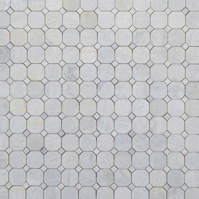 Honed 2'' Ming Green Oct. W/ White Dot.