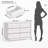 6-drawer Dresser 49"w Double Dresser With Rounded Edges, Bedroom Dresser, Chest Of Drawers