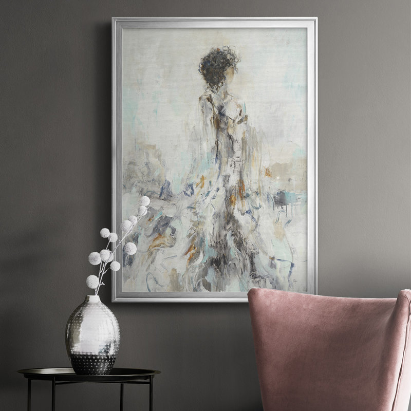 Romance romantique II - impression d'un cadre photo unique, Argent, H 36,5 po x l 26,5 po x P 1,25 po