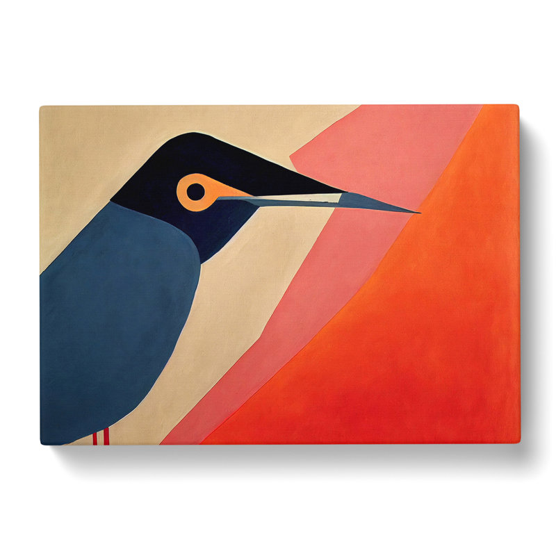 Heartwarming Abstract Bird - Wrapped Canvas Print, 35cm H x 50cm W x 3cm D
