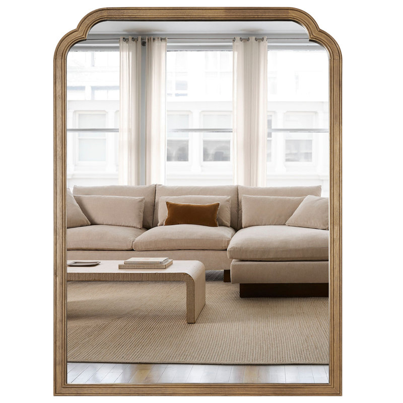 Miroir mural Ancalin, Noyer, 40 po x 28 po