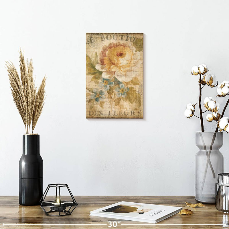 Harnek Parisian Flowers I, H 12 po x l 8 po
