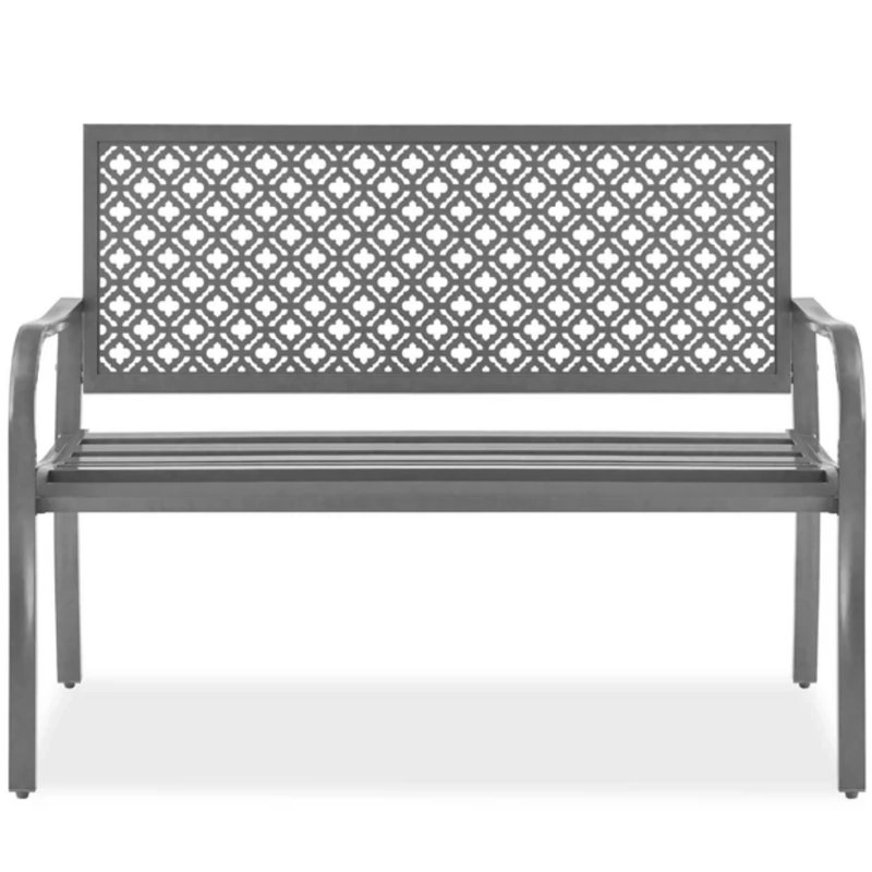 Steel Bench, Gray