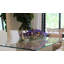 Driftwood Vanda Orchids Centerpiece in Glass Planter