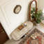Banc de rangement repose-pieds ovale-305573848
