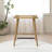 Thor Wicker Counter Height Wooden Counter Stool with Hand-Knitted Rope, K/D, Backless Island 24" Wicker Stool for Kitchen, Solid Wood, Modern Design Indoor & Outdoor (Light Brown)-868850893-868850890