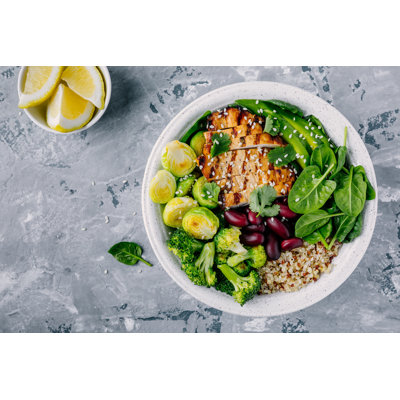Healthy Buddha Bowl Lunch by Wmaster890 - Wrapped Canvas Print